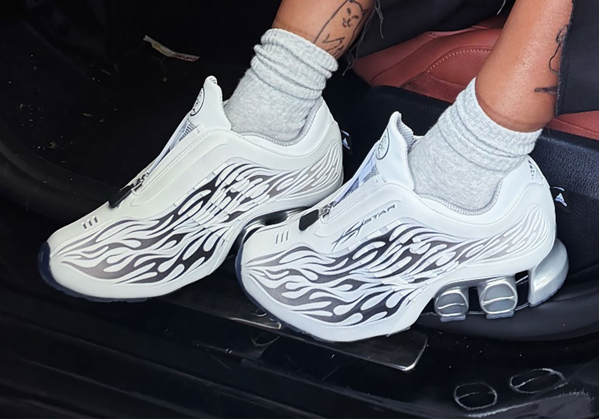 The Latest Hellstar x adidas Shoe Is A Flame-Covered Megaride