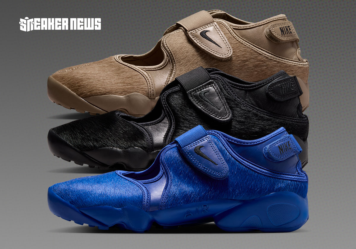 Nike Combines Footwear Trends With An Air Rift “Pony Hair Pack”