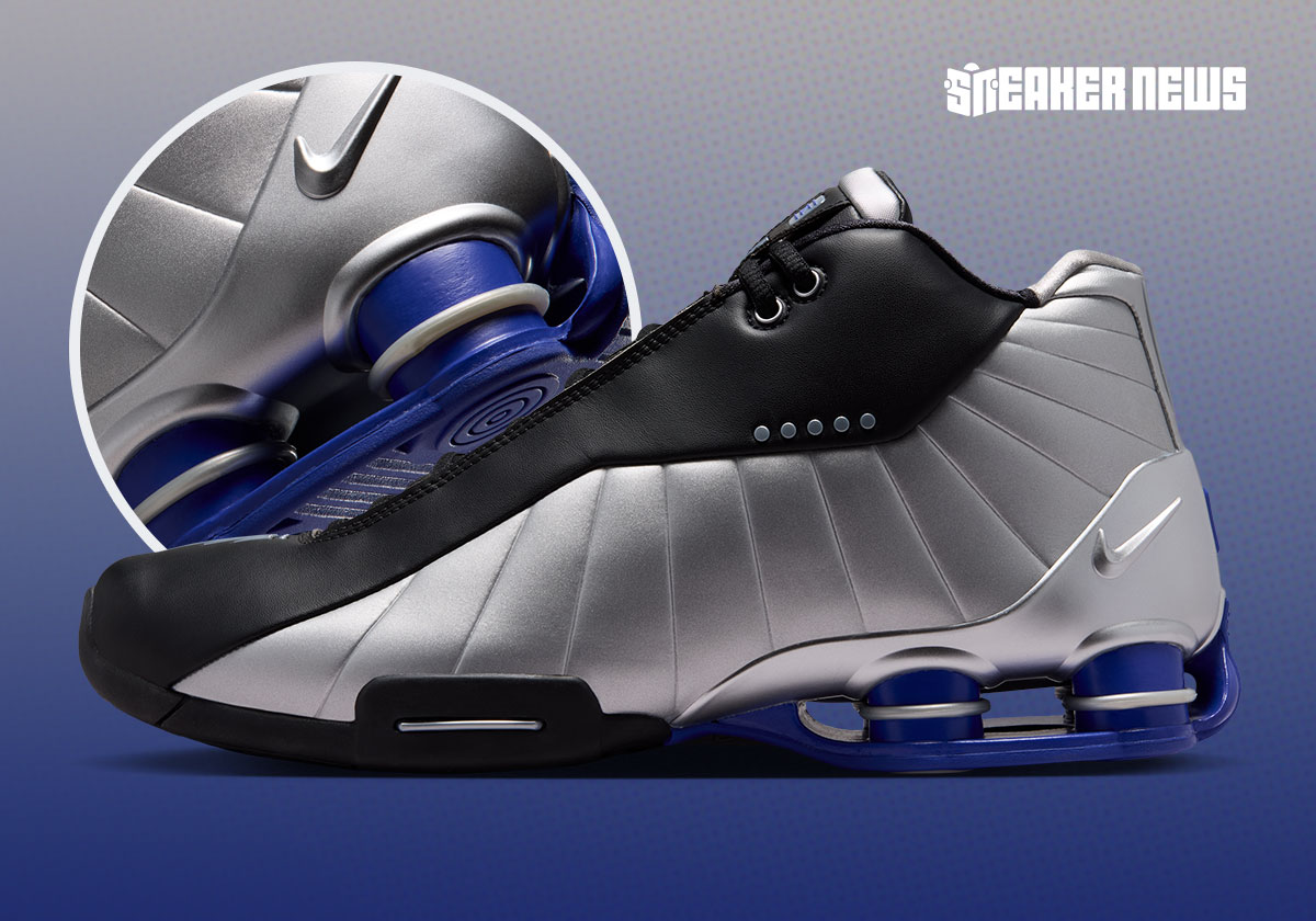 Vince Carter’s Nike Shox BB4 “Metallic Silver/Lapis” Returns Fall 2026